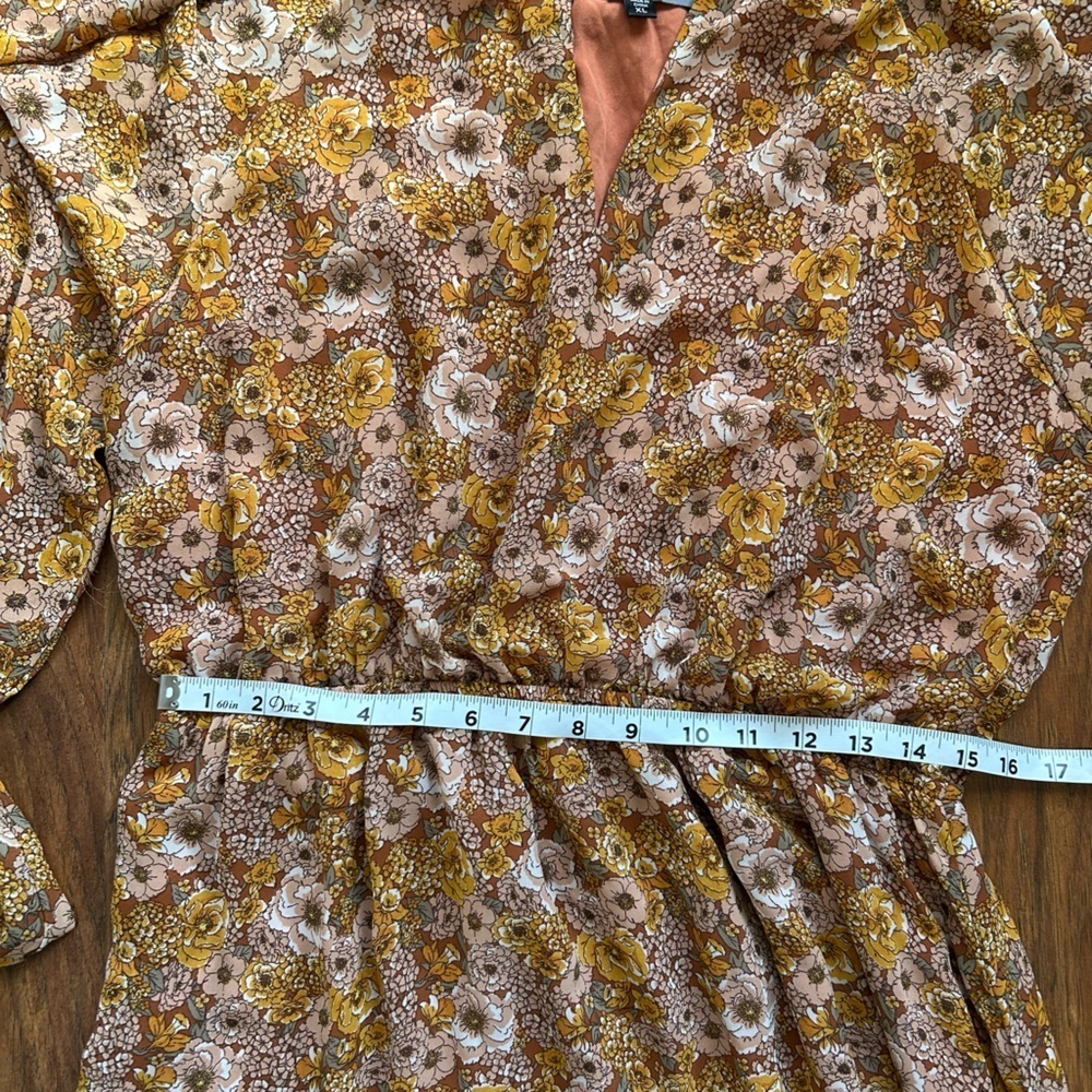 Long sleeve  Floral Print  Maxi Dress women’s size X-Large - Picture 7 of 9